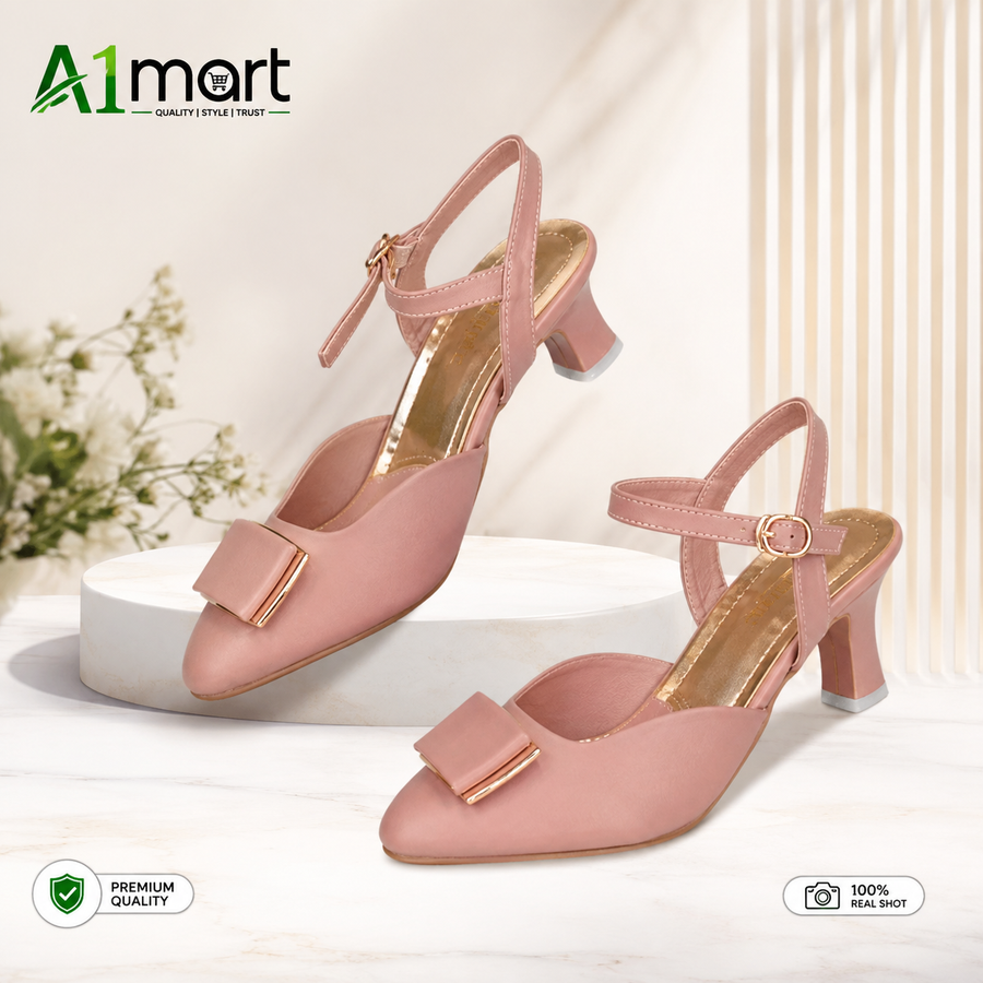 Ladies Fancy Bow Heels – Stylish Party Wear Shoes