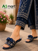Ladies Embroidered Karhai Tie Chappal