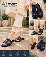 Embroidered Karhai Chappal for Ladies