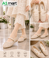 Ladies  Net Pumps – Stylish Flat Shoes
