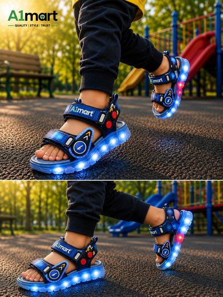 Baby Kids LED Sandals – Trendy Light-Up Summer Footwear (2–5 Years)