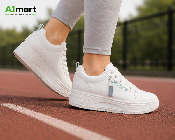white ladies causal jogger for walking