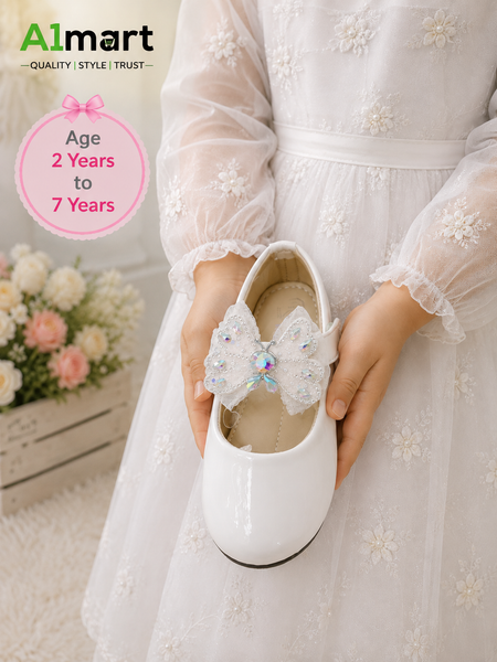 Girls China Shoes – Cute Butterfly Design for Ages 2–7 Years