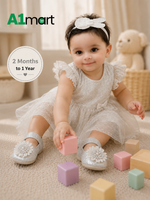 Infant Girls Fancy Shoes – Elegant Flower Style & Comfortable Wear (2 Months–5 Years)