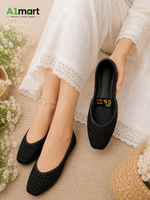 Women’s Black Embroidered Khussa – Stylish Traditional Look