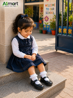 Girls School Uniform Shoes – Stylish Black Design for Ages 2–12 Years