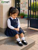Girls School Uniform Shoes – Stylish Black Design for Ages 2–12 Years