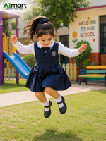 Girls School Uniform Shoes – Stylish Black Design for Ages 2–12 Years