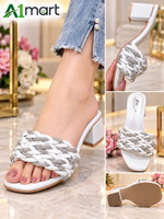 Ladies Fancy Block Heel Chappal – Stylish Party Wear
