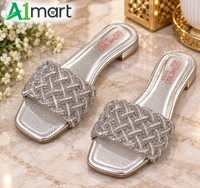 Ladies Party Wear Fancy Chappal – Luxury Stone Embellished Style