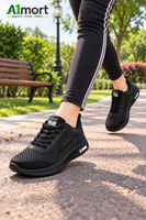Girls Sports Joggers – Comfortable Black Shoes for Active Wear